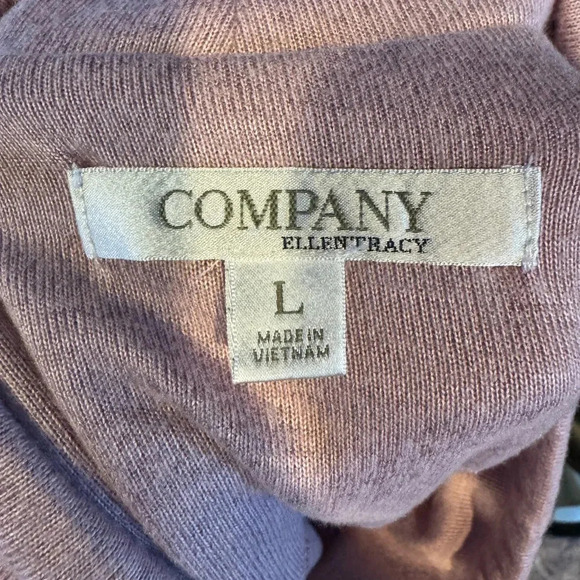 Ellen Tracy - Heather Rose drawstring mock neck long sleeve - Size Large - Picture 4 of 4